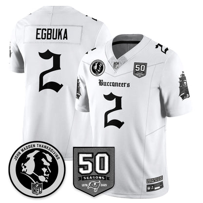 TB Gothic Vapor Limited Jersey - John Madden Patch - Stitched