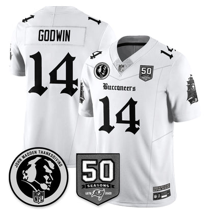 TB Gothic Vapor Limited Jersey - John Madden Patch - Stitched
