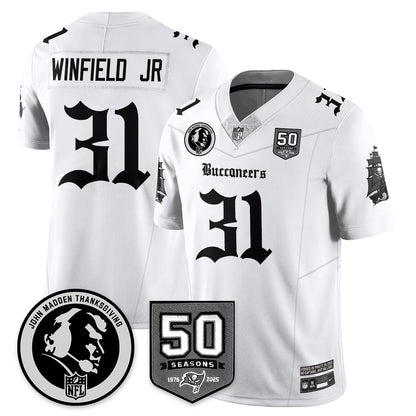 TB Gothic Vapor Limited Jersey - John Madden Patch - Stitched