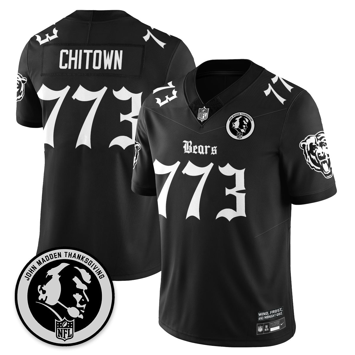 CHI Gothic Vapor Limited Jersey - John Madden Patch - Stitched