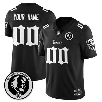Custom CHI Gothic Vapor Limited Jersey - John Madden Patch - Stitched