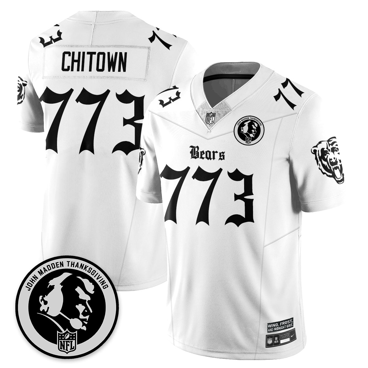 CHI Gothic Vapor Limited Jersey - John Madden Patch - Stitched