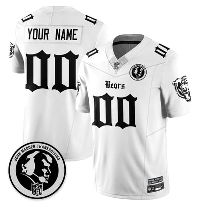 Custom CHI Gothic Vapor Limited Jersey - John Madden Patch - Stitched