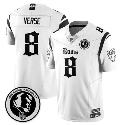 LAR Gothic Vapor Limited Jersey - John Madden Patch - Stitched