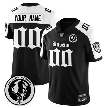 BAL Gothic Vapor Limited Custom Jersey - John Madden Patch - Stitched