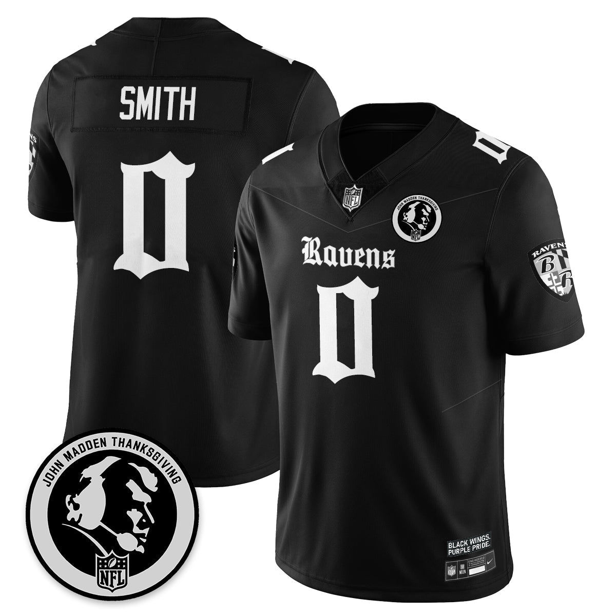 BAL Gothic Vapor Limited Jersey - John Madden Patch - Stitched