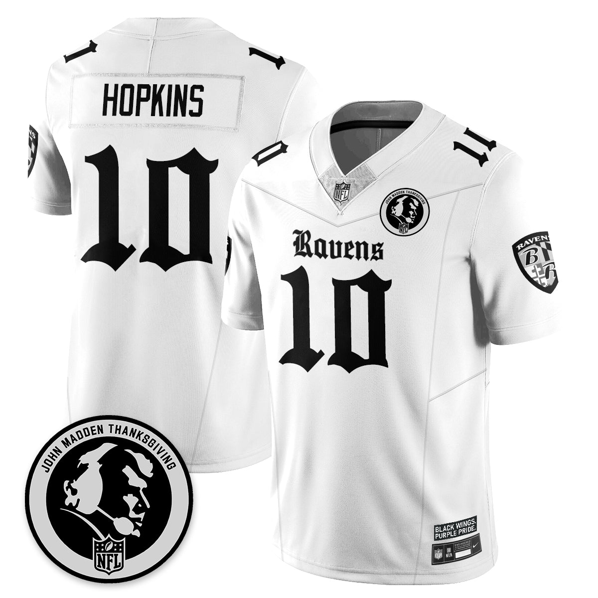 BAL Gothic Vapor Limited Jersey - John Madden Patch - Stitched