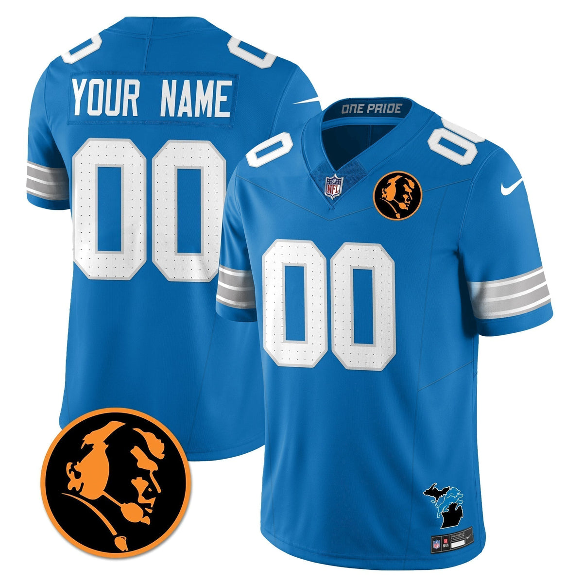 DET Vapor Limited Custom Jersey - John Madden Patch - Stitched