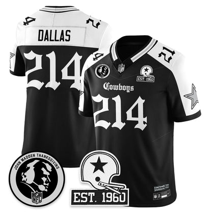 DAL Gothic Vapor Limited Jersey - John Madden Patch - Stitched