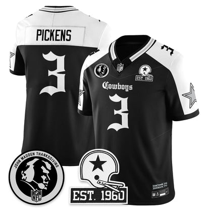 DAL Gothic Vapor Limited Jersey - John Madden Patch - Stitched
