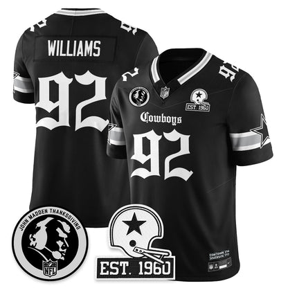 DAL Gothic Vapor Limited Jersey - John Madden Patch - Stitched