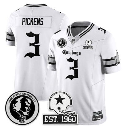 DAL Gothic Vapor Limited Jersey - John Madden Patch - Stitched