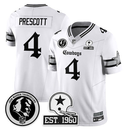 DAL Gothic Vapor Limited Jersey - John Madden Patch - Stitched