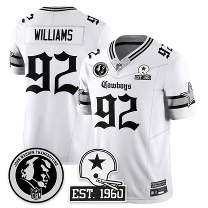 DAL Gothic Vapor Limited Jersey - John Madden Patch - Stitched