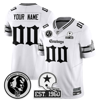 DAL Gothic Vapor Limited Jersey - John Madden Patch - Stitched