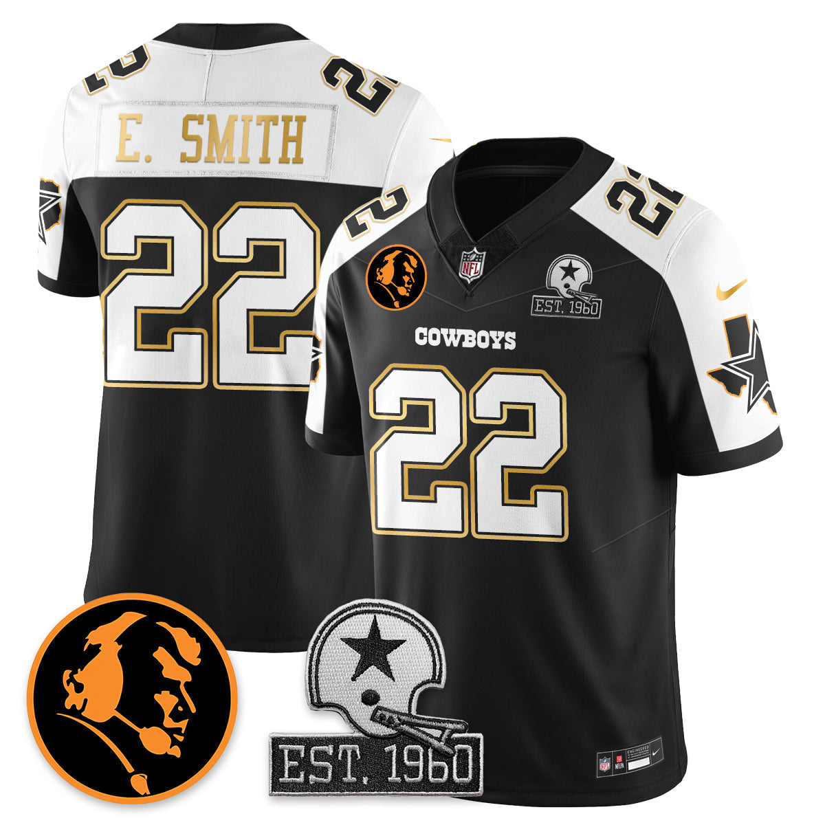 DAL Vapor Limited Gold Jersey - John Madden Patch - Stitched