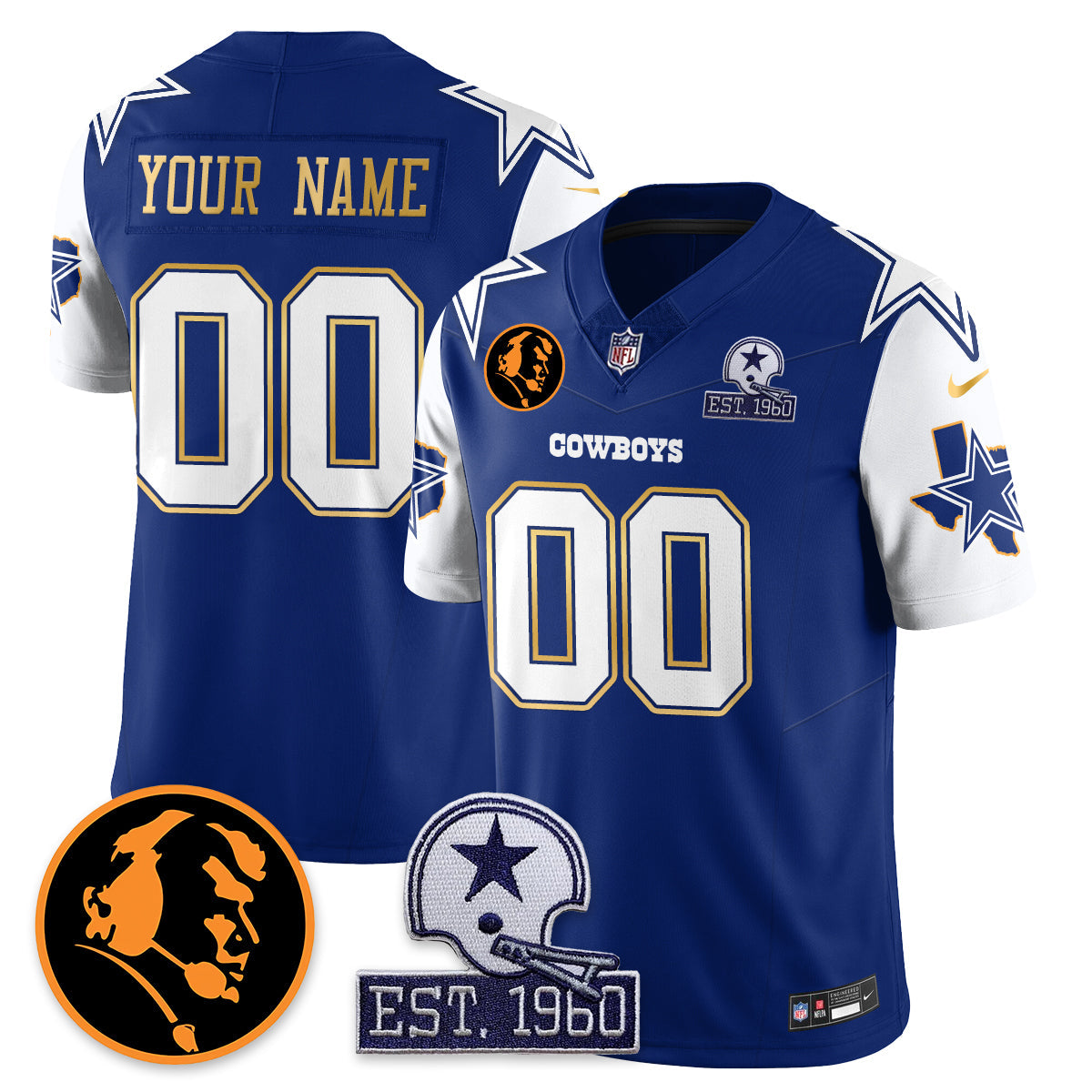DAL Vapor Limited Gold Jersey - John Madden Patch - Stitched