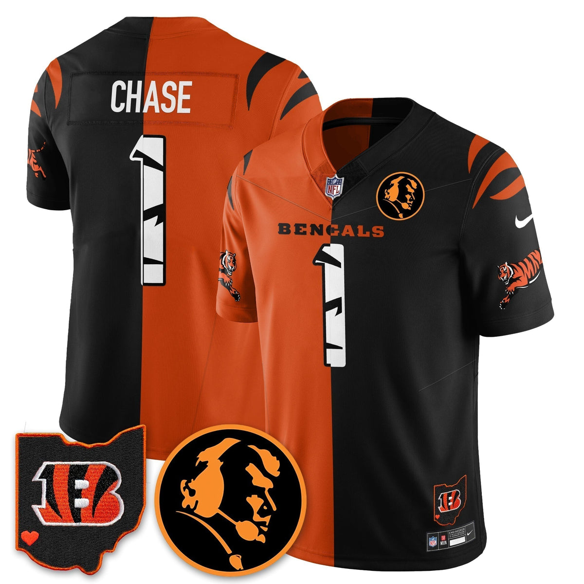 CIN Vapor Limited Jersey - John Madđen Patch - All Stitched