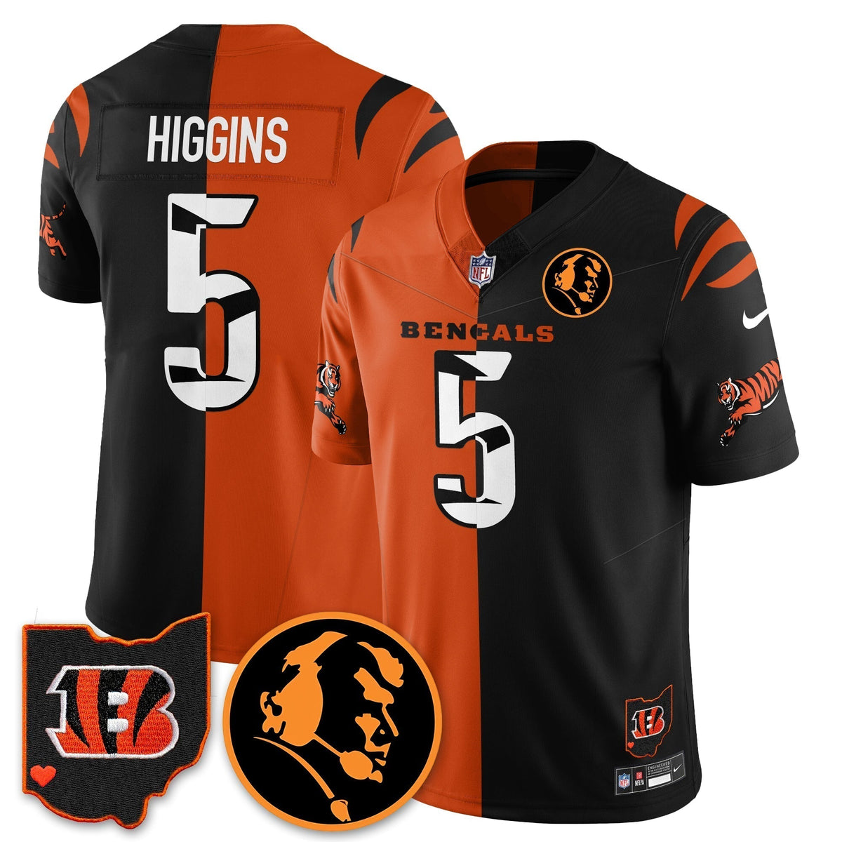 CIN Vapor Limited Jersey - John Madđen Patch - All Stitched