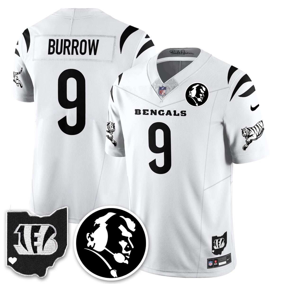 CIN Vapor Limited Jersey - John Madđen Patch - All Stitched