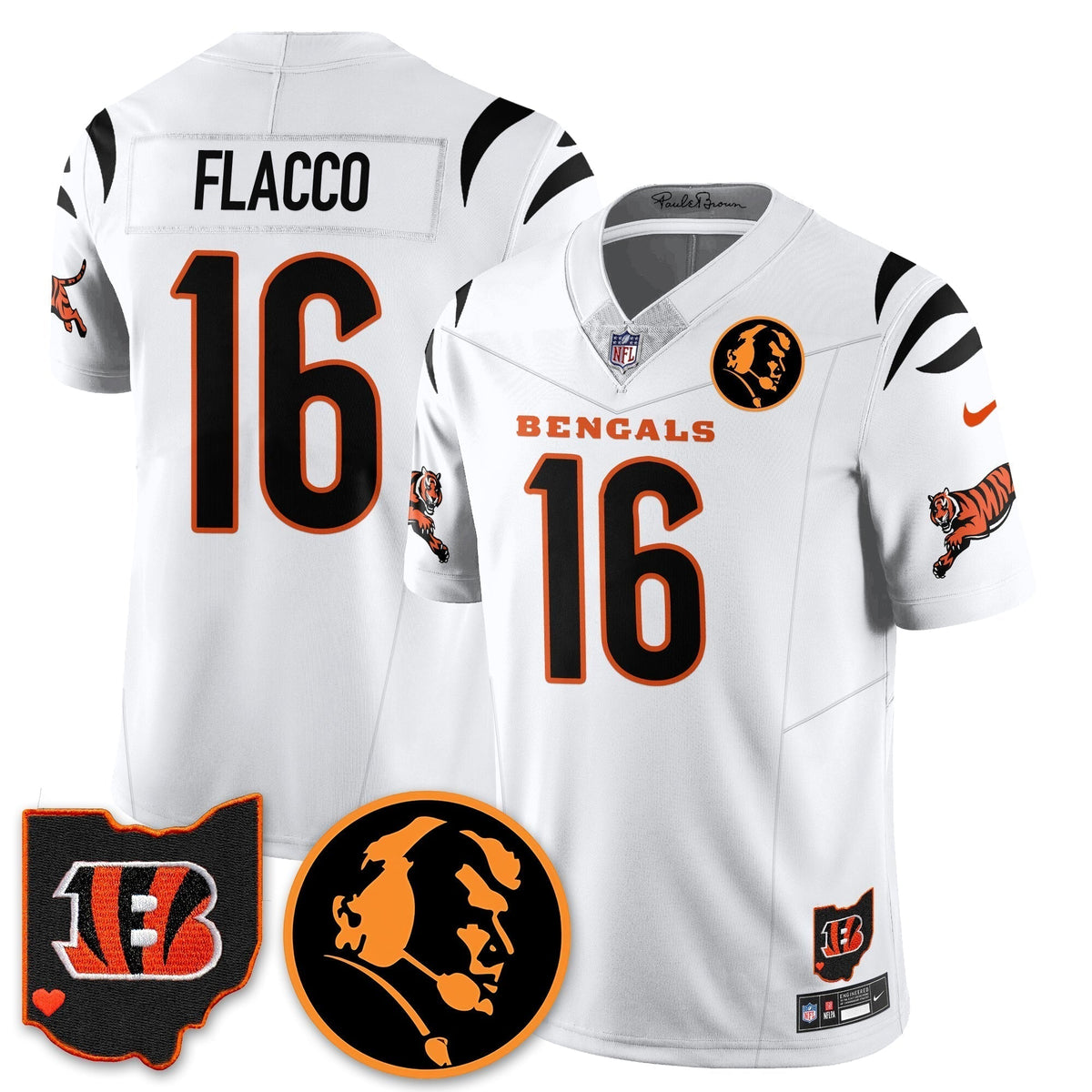 CIN Vapor Limited Jersey - John Madđen Patch - All Stitched