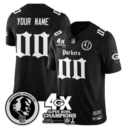 GB Gothic Vapor Limited Jersey - John Madden Patch - Stitched