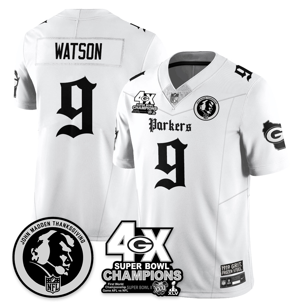 GB Gothic Vapor Limited Jersey - John Madden Patch - Stitched