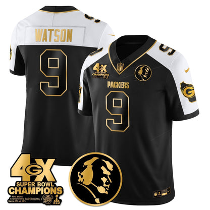 GB 4-Time Champions Vapor Limited Gold Jersey - John Madden Patch - Stitched