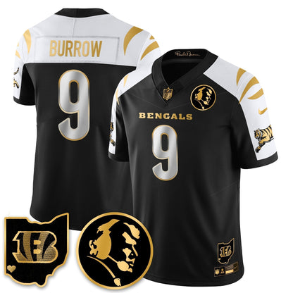 CIN Vapor Limited Gold Jersey - John Madden Patch - Stitched