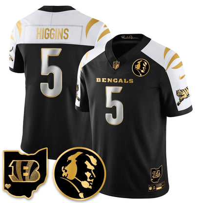 CIN Vapor Limited Gold Jersey - John Madden Patch - Stitched
