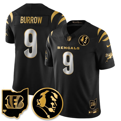 CIN Vapor Limited Gold Jersey - John Madden Patch - Stitched