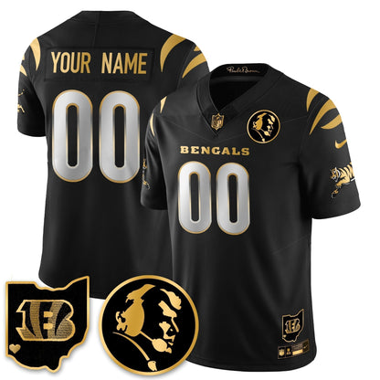 CIN Vapor Limited Gold Jersey - John Madden Patch - Stitched