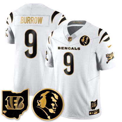 CIN Vapor Limited Gold Jersey - John Madden Patch - Stitched