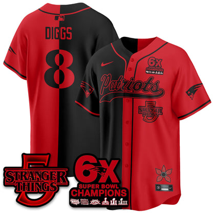 NE Stranger Things Vapor Limited Baseball Jersey - Stitched