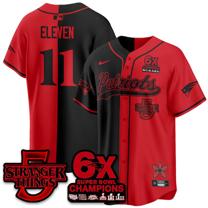 NE Stranger Things Vapor Limited Baseball Jersey - Stitched