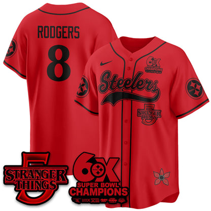 PIT Stranger Things Vapor Limited Baseball Jersey - Stitched