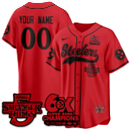 PIT Stranger Things Vapor Limited Baseball Jersey - Stitched