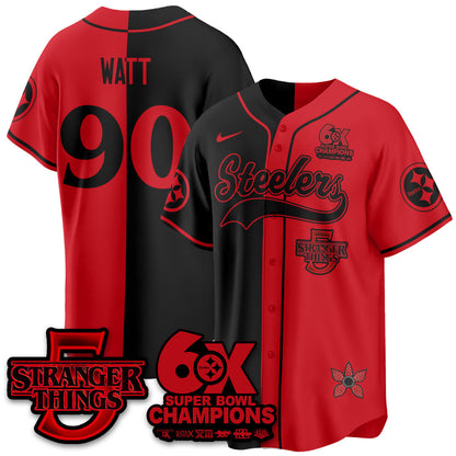PIT Stranger Things Vapor Limited Baseball Jersey - Stitched
