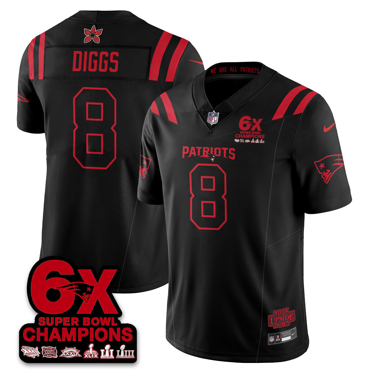 NE 'Stranger Things Edition' Vapor Limited Jersey - All Stitched