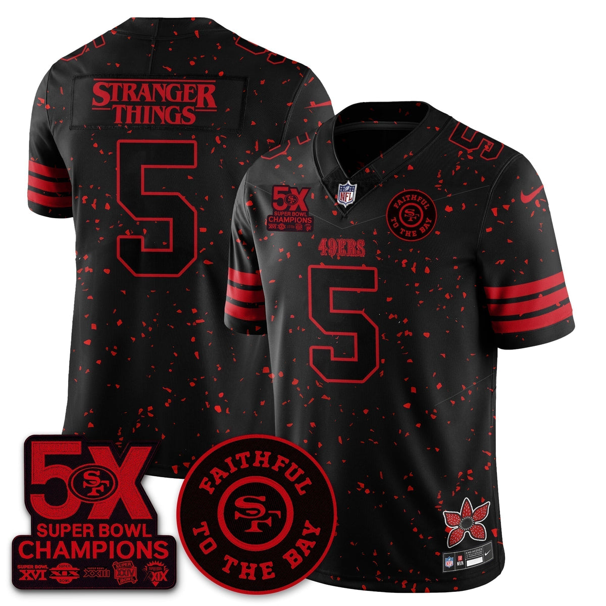 SF 'Stranger Things Edition' Vapor Limited Jersey - Stitched
