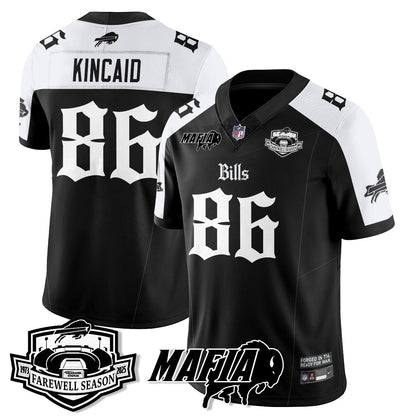 BUF Mafia Gothic Vapor Limited Jersey - Farewell Highmark Patch - Stitched