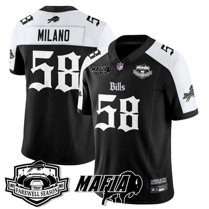 BUF Mafia Gothic Vapor Limited Jersey - Farewell Highmark Patch - Stitched