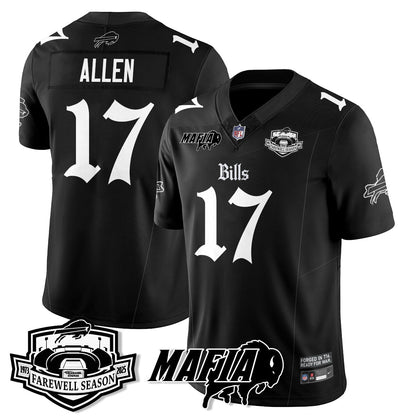 BUF Mafia Gothic Vapor Limited Jersey - Farewell Highmark Patch - Stitched