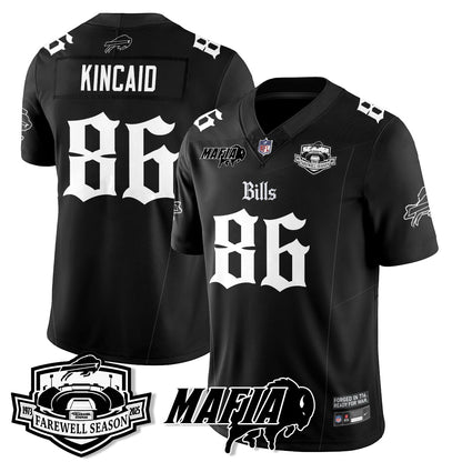 BUF Mafia Gothic Vapor Limited Jersey - Farewell Highmark Patch - Stitched