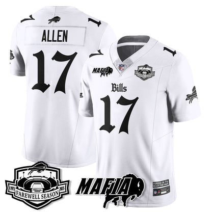 BUF Mafia Gothic Vapor Limited Jersey - Farewell Highmark Patch - Stitched