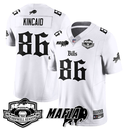 BUF Mafia Gothic Vapor Limited Jersey - Farewell Highmark Patch - Stitched