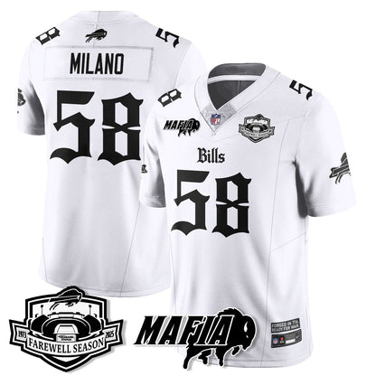 BUF Mafia Gothic Vapor Limited Jersey - Farewell Highmark Patch - Stitched