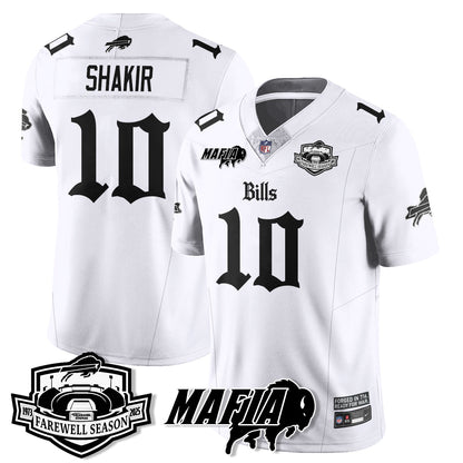 BUF Mafia Gothic Vapor Limited Jersey - Farewell Highmark Patch - Stitched