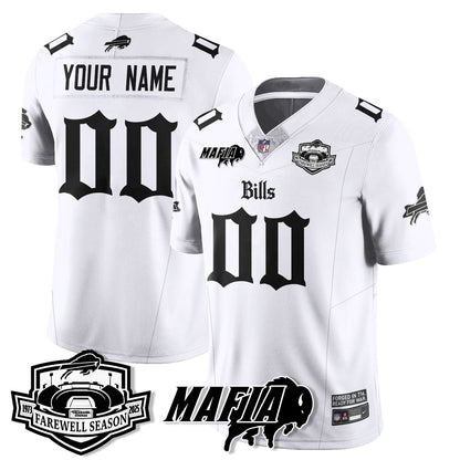BUF Mafia Gothic Vapor Limited Jersey - Farewell Highmark Patch - Stitched