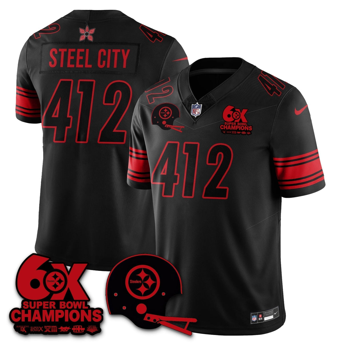 PIT 'Stranger Things Edition' Vapor Limited Jersey - Stitched